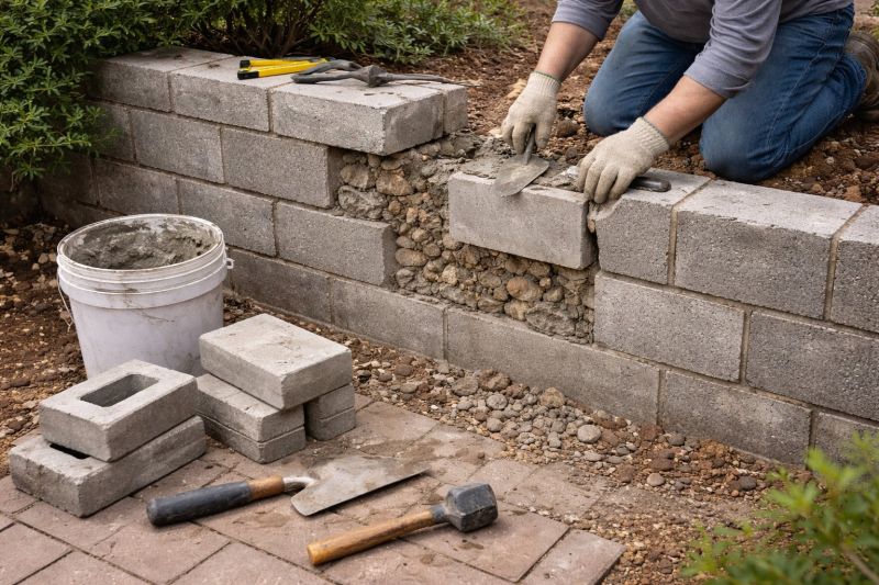 Block Wall Repair in Peculiar, MO