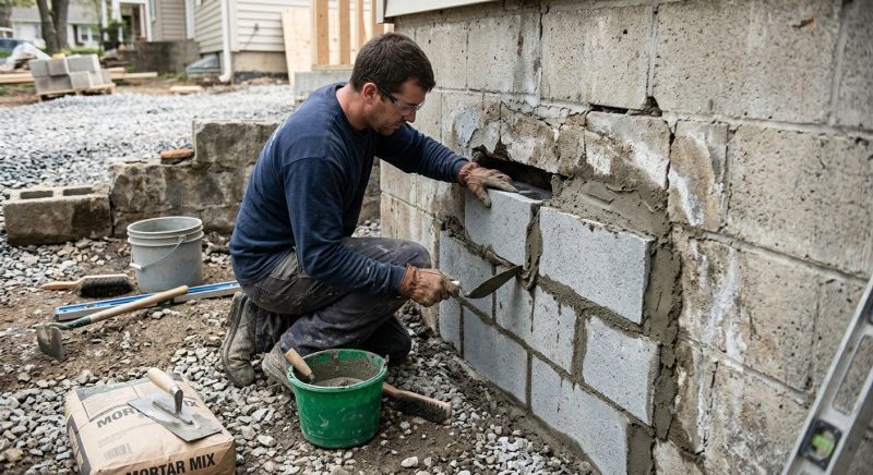 Block Wall Repair in Peculiar, MO