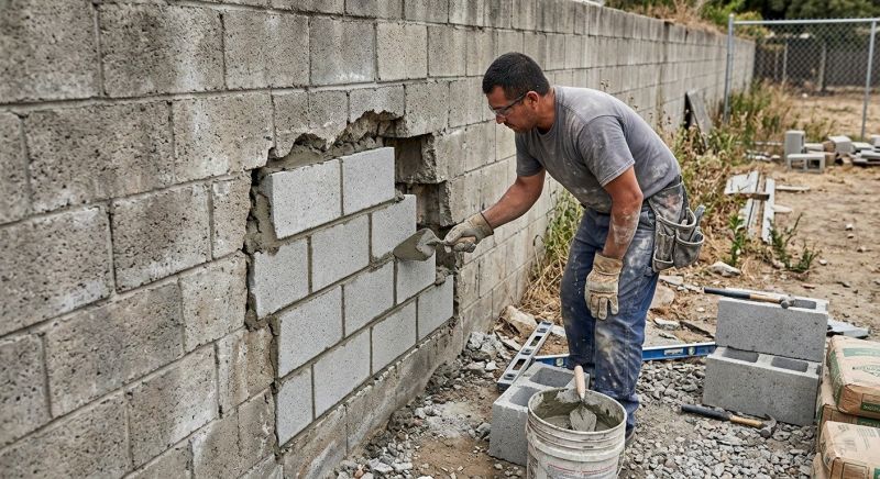 Block Work Repair in Overland Park, KS