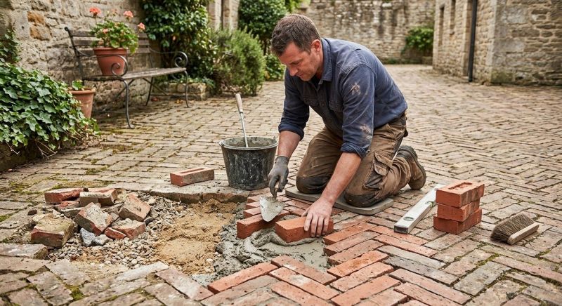 Brick Flatwork Repair in Belton, MO