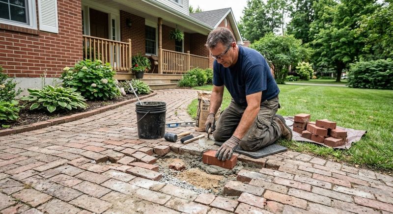 Brick Flatwork Repair in Greenwood, MO