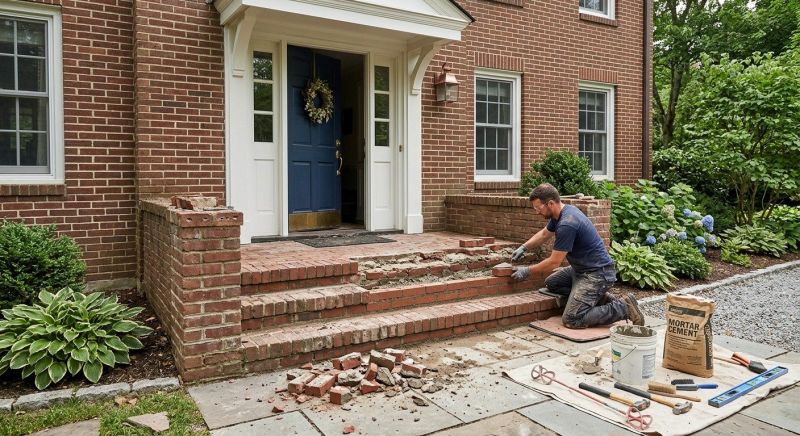 Brick Flatwork Repair in Kansas City, KS