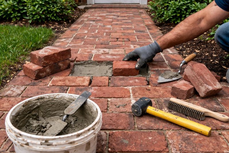 Brick Pathway Repair in Overland Park, KS