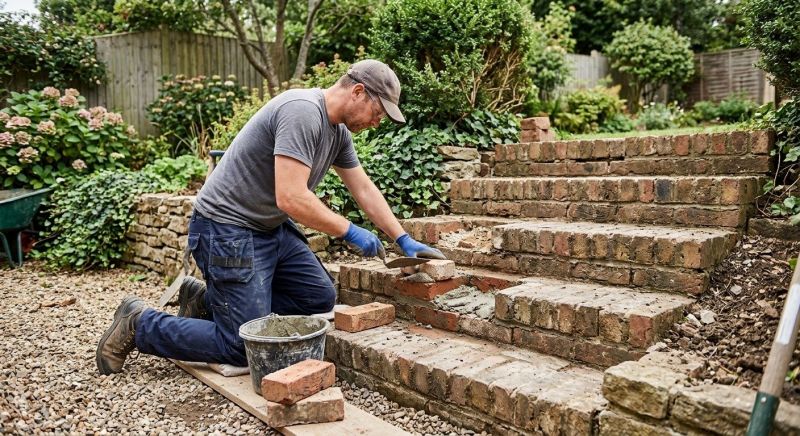 Brick Stairs Repair in Lenexa, KS
