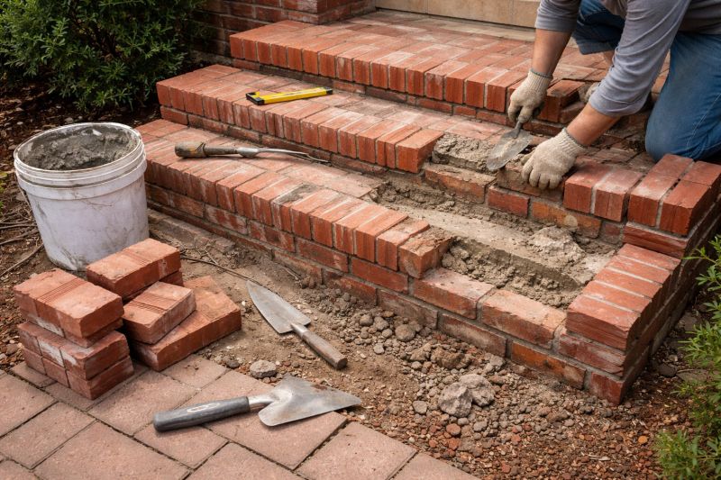 Brick Stairs Repair in Overland Park, KS
