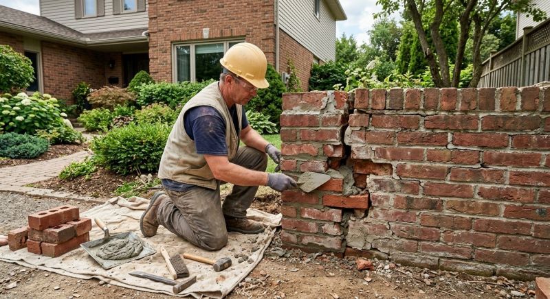 Brick Wall Repair in Overland Park, KS