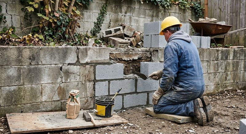 Concrete Block Repair in Cass County, MO