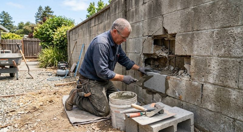 Concrete Block Repair in Platte County, MO