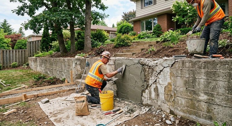 Retaining Wall Repair in Lansing, KS