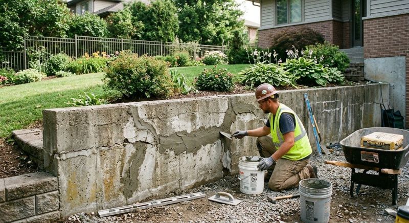 Retaining Wall Repair in Lees Summit, MO