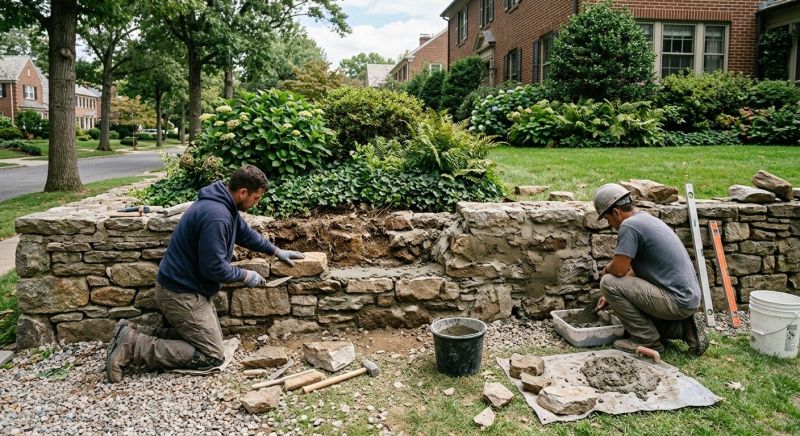 Retaining Wall Repair in Lees Summit, MO