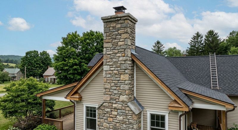 Stone Chimney Installation in Louisburg, KS