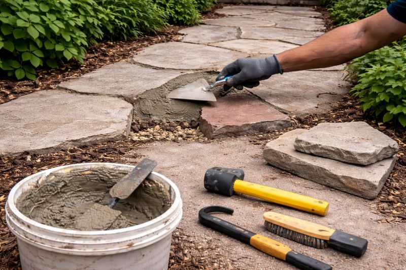 Stone Driveway Repair in Overland Park, KS