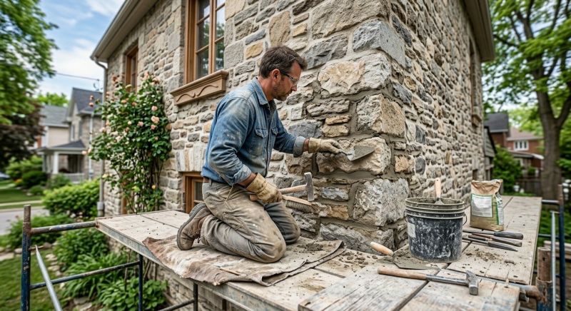 Stone Masonry Repair in De Soto, KS