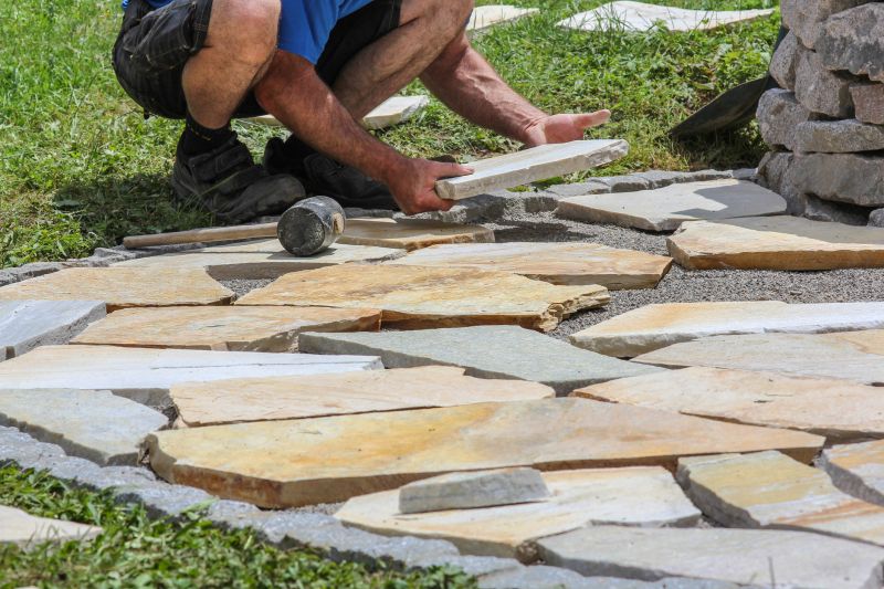 Stone Walkway Repair in Overland Park, KS