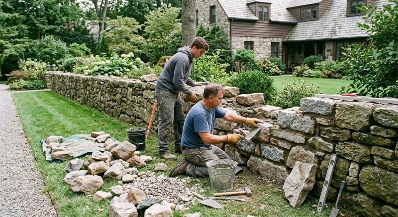 Stone Wall Repair in Belton, MO
